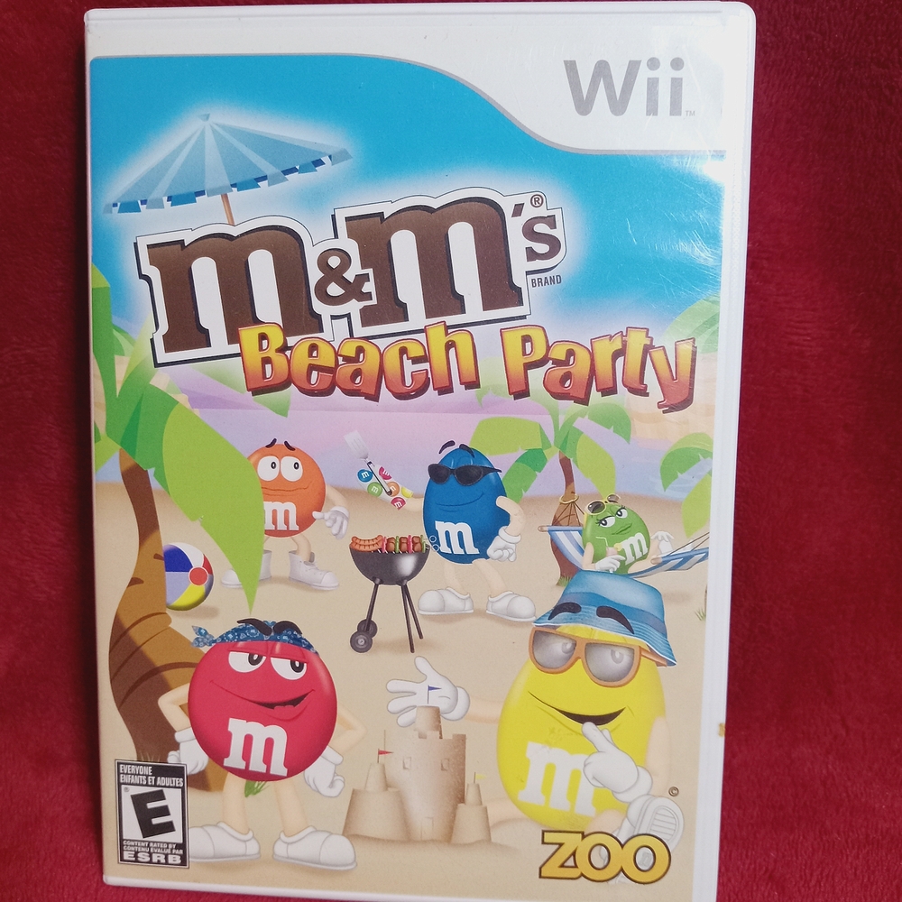 M&M'S Beach Party Wii Game - Red, Yellow, Blue Characters